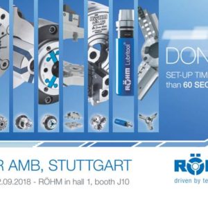 RÖHM participara como expositor en la próxima feria AMB de Stuttgart