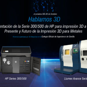 Maquinser realizará unas jornadas sobre impresión 3D industrial el 26 de octubre en Sevilla