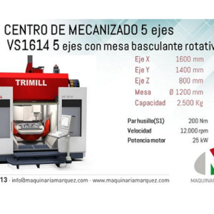 MARQUEZ Fresadoras puente y centros de mecanizado TRIMILL