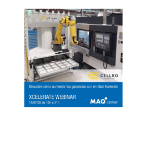 MAQCENTER organiza un webinar sobre el robot Xcelerate el 14 de julio