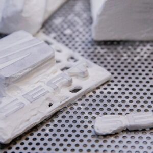 Un centro de impresión 3D en una fábrica de coches