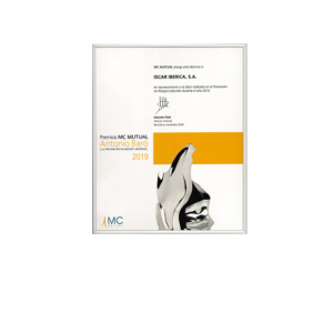 La gestión preventiva de ISCAR IBÉRICA, S.A. es reconocida con un accésit en los Premios MC MUTUAL “Antonio Baró”