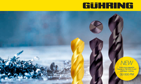 GU 500 PM: la broca HSS de alto rendimiento de Gühring