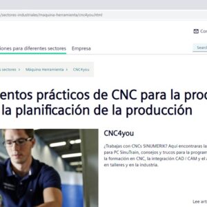 Siemens lanza la página web CNC4you con conocimientos prácticos de CNC en español
