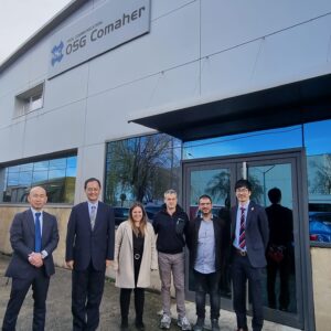 OSG Ibérica recibe la visita del embajador de Japón en España, tras su paso por Euskadi