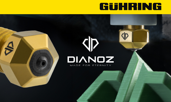 Descubre la boquilla de diamante Dianoz para impresiones 3D