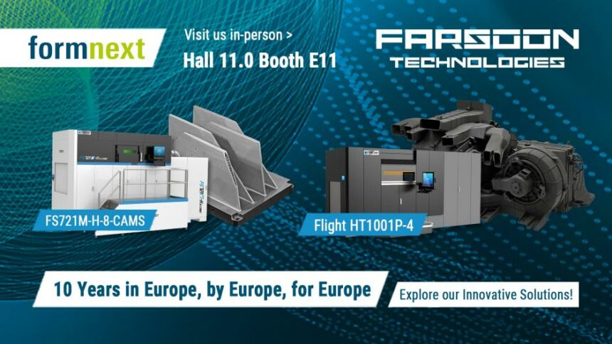 Hacia la producción industrial 3D: MAQcenter y Farsoon mostrarán los últimos avances en fabricación aditiva en Formnext 2026
